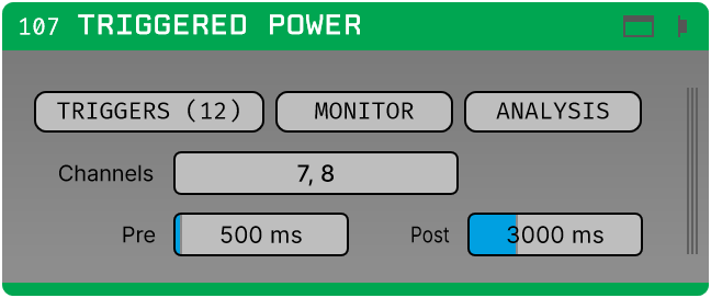 Triggered Power: the editor